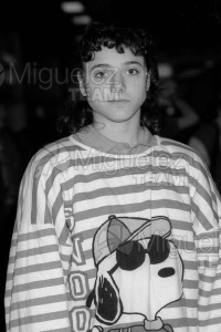Regreso de la expedición de Gimnasia a los JJOO de Seúl-1988. Aeropuerto de Barajas (Madrid).
