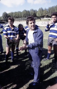 Partido de Rugby, Liga Nacional División de Honor. Equipos Cisneros - Ciencias de Sevilla (Madrid) 1988.