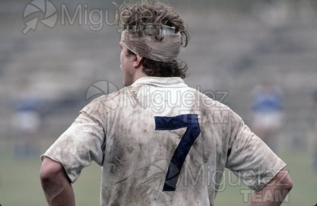 Partido de Rugby, Liga Nacional División de Honor. Equipos Arquitectura - Olímpico (Madrid) 1988.