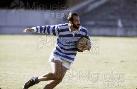 Partido de Rugby, Liga Nacional División de Honor. Cisneros - Universidad Valladolid (Madrid) Temporada 1988 - 1989.