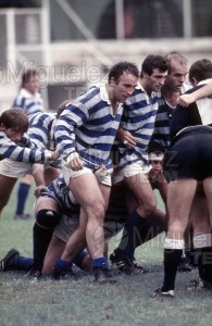 Partido de Rugby, Liga Nacional División de Honor. Equipos Cisneros - Mercabarna (Madrid) Temporada 1988-1989.