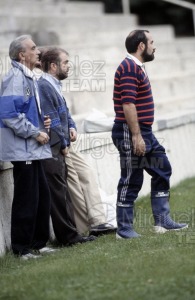 Partido de Rugby, Liga Nacional División de Honor. Equipos Cisneros - Mercabarna (Madrid) Temporada 1988-1989.