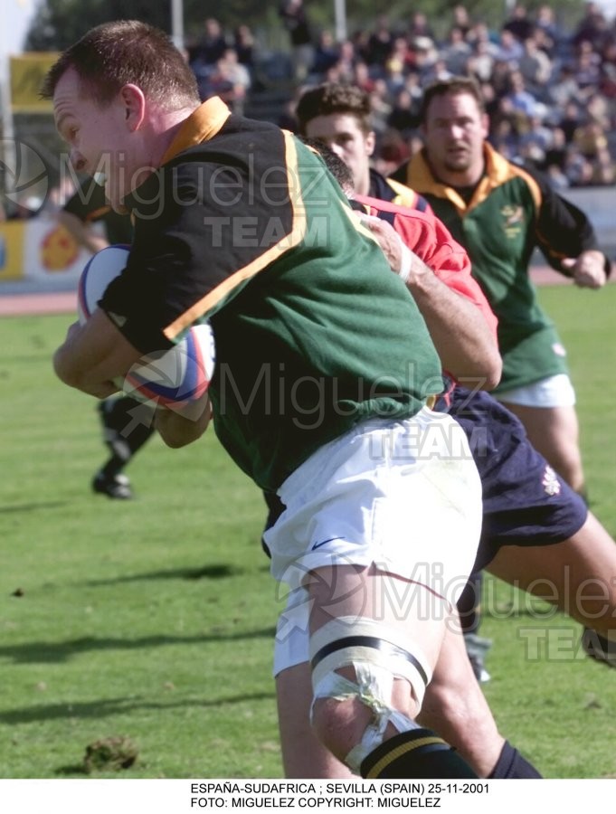 Partido amistoso entre ESPAÑA-SUDAFRICA en el estudio de la CARTUJA de SEVILLA. 2001 