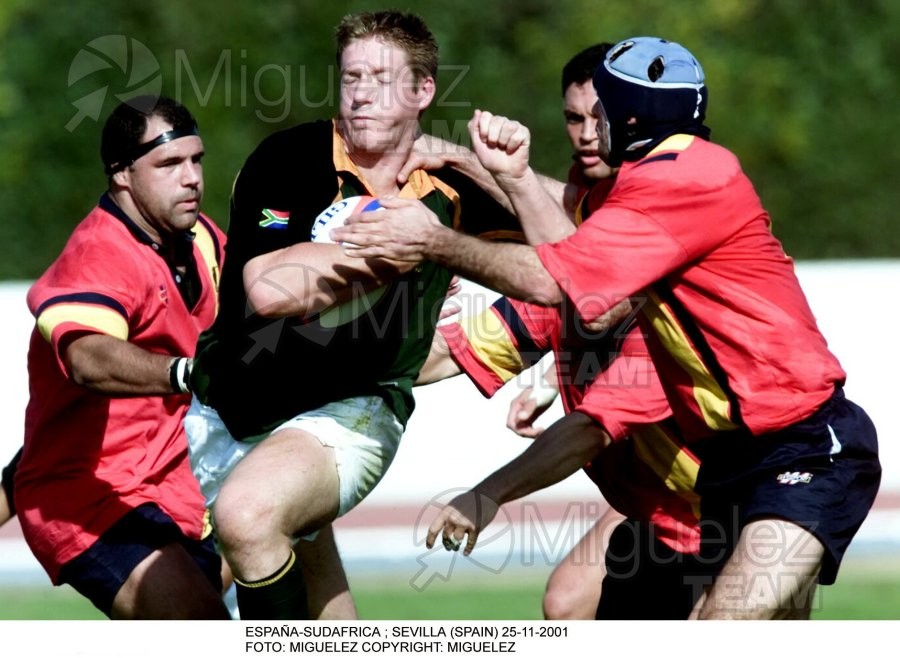 Partido amistoso entre ESPAÑA-SUDAFRICA en el estudio de la CARTUJA de SEVILLA. 2001 