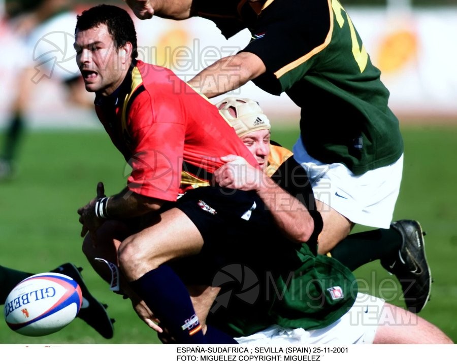 Partido amistoso entre ESPAÑA-SUDAFRICA en el estudio de la CARTUJA de SEVILLA. 2001 