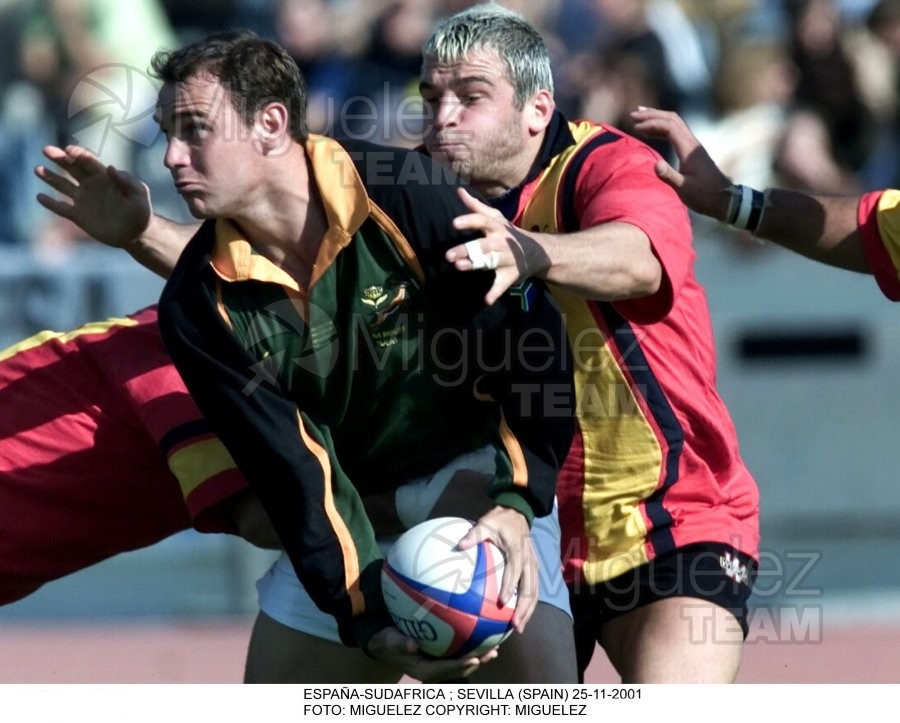 Partido amistoso entre ESPAÑA-SUDAFRICA en el estudio de la CARTUJA de SEVILLA. 2001 