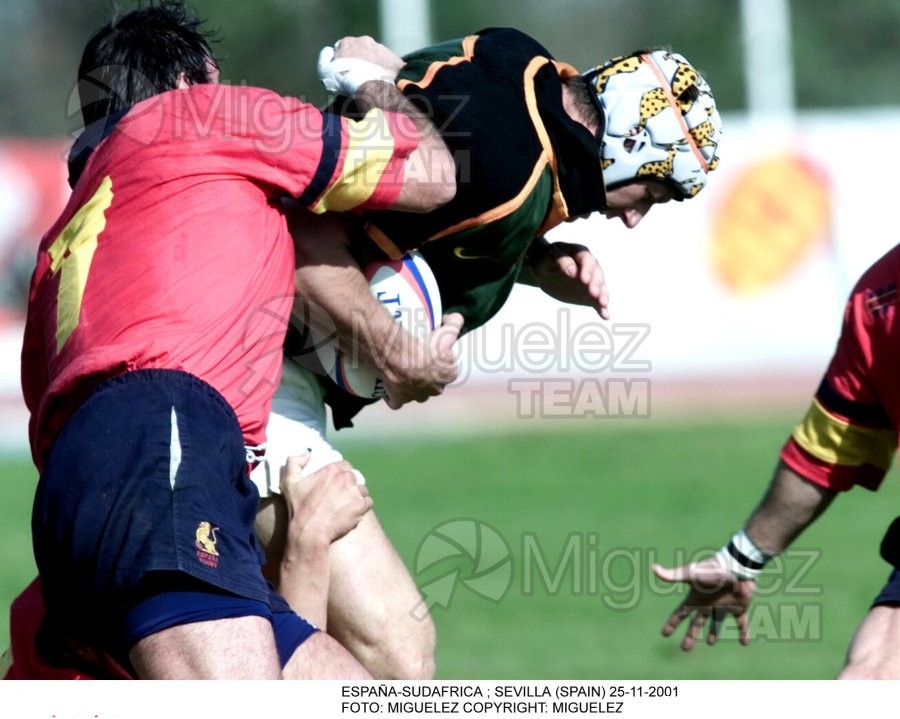 Partido amistoso entre ESPAÑA-SUDAFRICA en el estudio de la CARTUJA de SEVILLA. 2001 