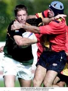 Partido amistoso entre ESPAÑA-SUDAFRICA en el estudio de la CARTUJA de SEVILLA. 2001 