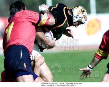 Partido amistoso entre ESPAÑA-SUDAFRICA en el estudio de la CARTUJA de SEVILLA. 2001 