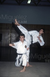 Reportaje gráfico con los karatecas Antonio Martinez Amillo y José Manuel Egea (Madrid) 1986.