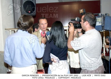 Presentacion Play Off de la Liga ACB de Baloncesto (Madrid) 2002.