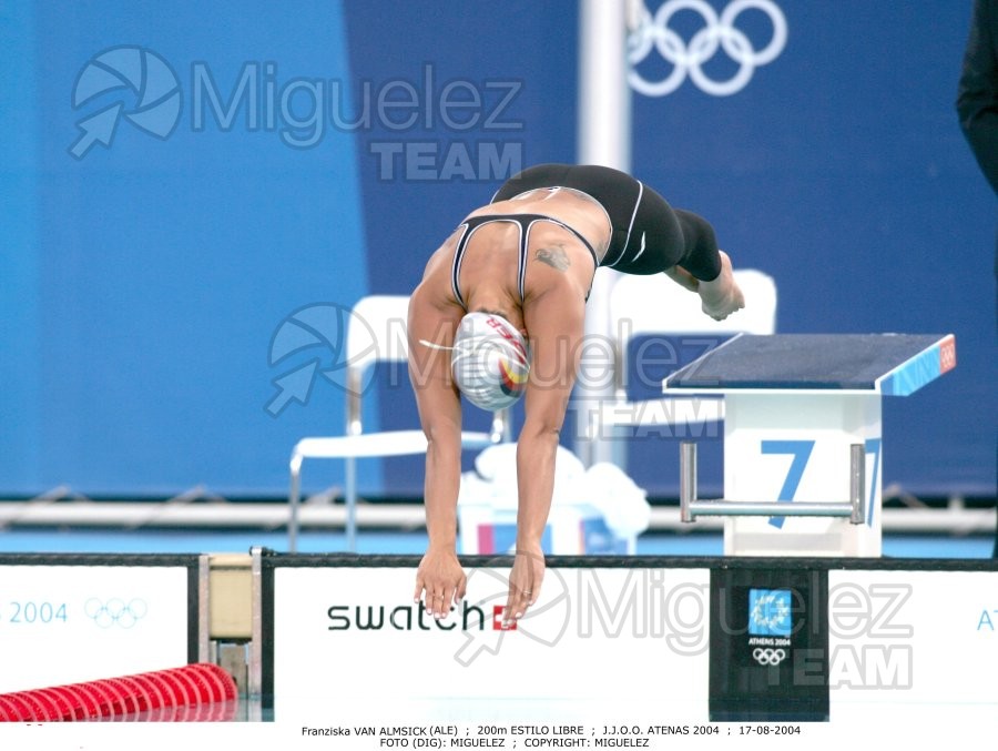 Juegos Olímpicos de verano en Atenas 2004. Natacion. 